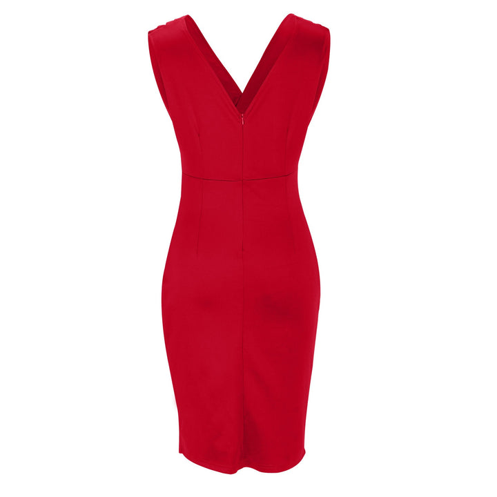 Frida | Tailored Dress with V-Neck and Slit